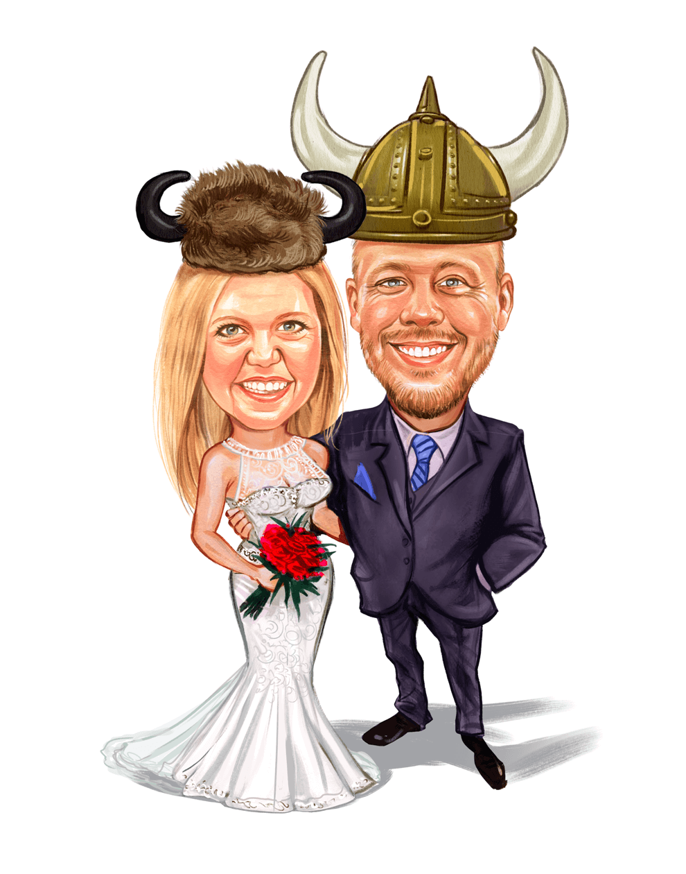 Bride & Groom Caricature