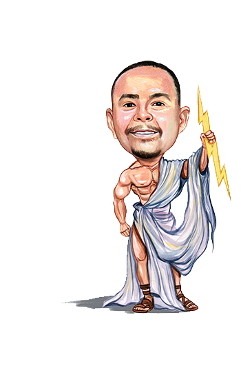 Zeus caricature