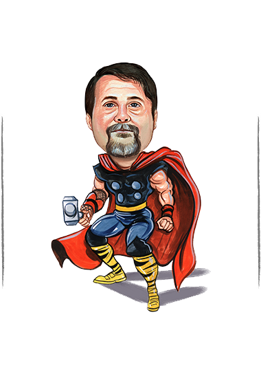 Thor caricature