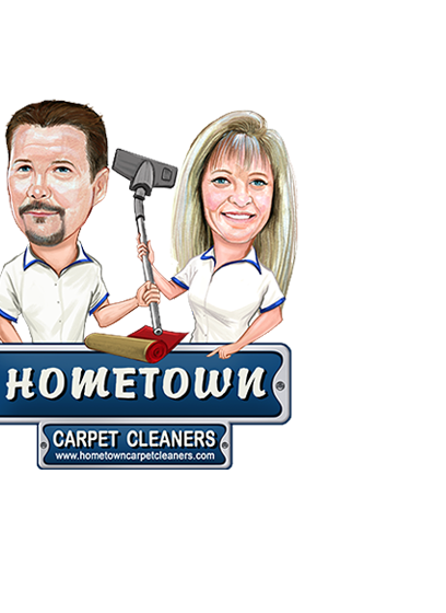 Carpet cleaners caricature